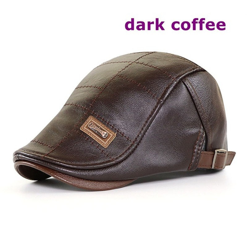 🧢 Boina de cuero vintage de primera calidad