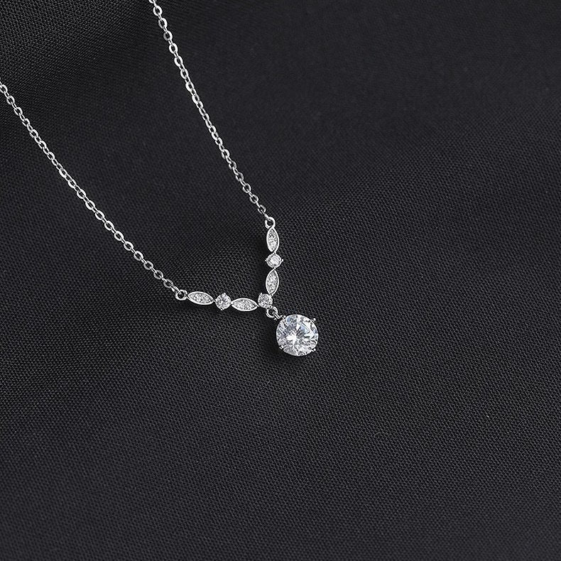 🔥Προσφορά Περιορισμένης Διάρκειας🔥 Λαμπερό κολιέ clavicle με πλήρη διακόσμηση διαμαντιών