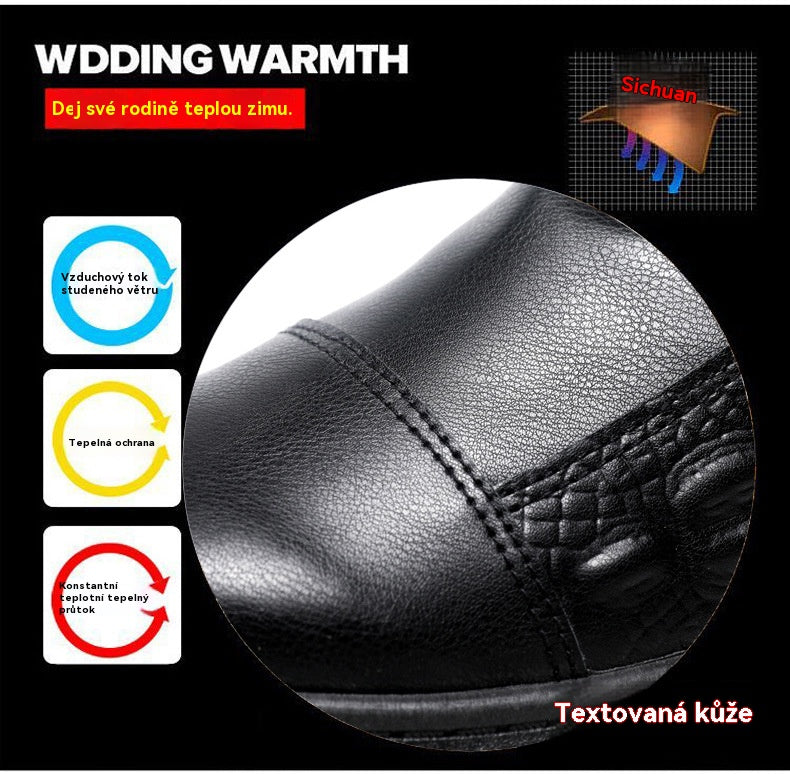 🔥👞【Top nové produkty】Nové pánské zateplené boty, voděodolné a protiskluzové, teplé a pohodlné, elegantní s kvalitním vzhledem