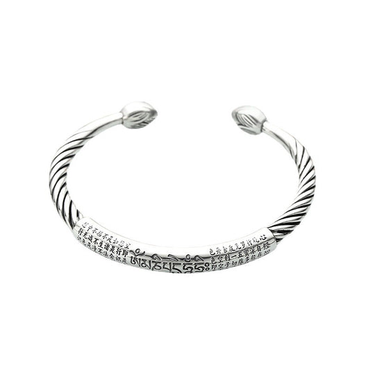 🔥【Csak ma 40% kedvezmény!】S925 ezüst erős csavart karkötő, vintage stílus