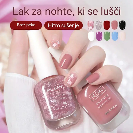 【5 barv】💅🌈Odstranljiv nelepljiv lak za nohte s hitrim sušenjem