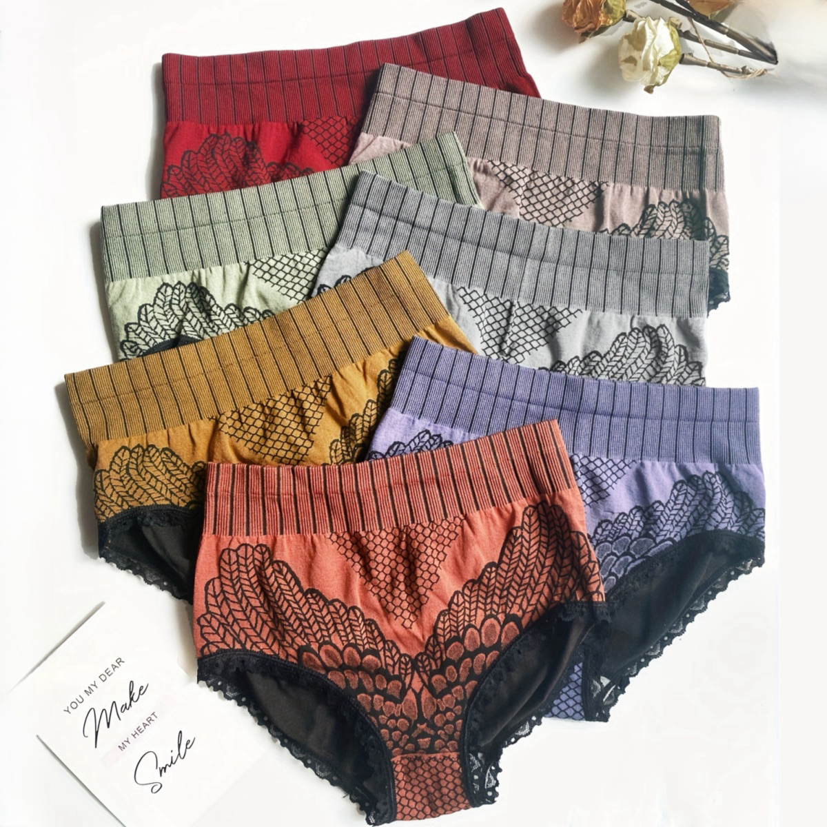 🔥💖【Limitovaná ponuka – 50% zľava】Bestseller dámske nohavičky z grafénu – antibakteriálne, pohodlné a zdravé 【7 kusov】