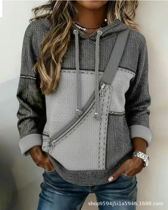 🔥【Časově omezená nabídka】🎀🎀【S-5XL】Dámská mikina s kapucí a dlouhým rukávem s potiskem