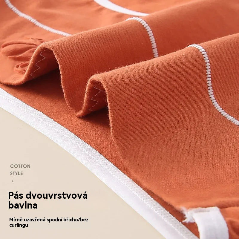 🎁✨🩲Dámské spodní prádlo z čisté bavlny s vysokým pasem, antibakteriální Graphene 7A v rozkroku, zvětšení bříška a hýždí, prodyšné.