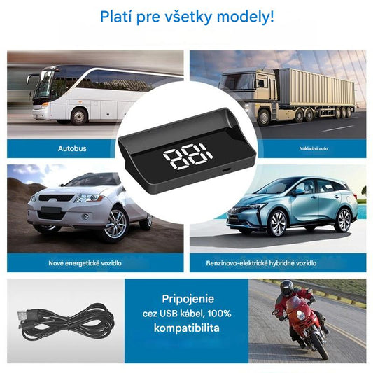 🚗Avtomobilski HUD zaslon|HD GPS projekcija|Hitrost v realnem času in varnejša vožnja