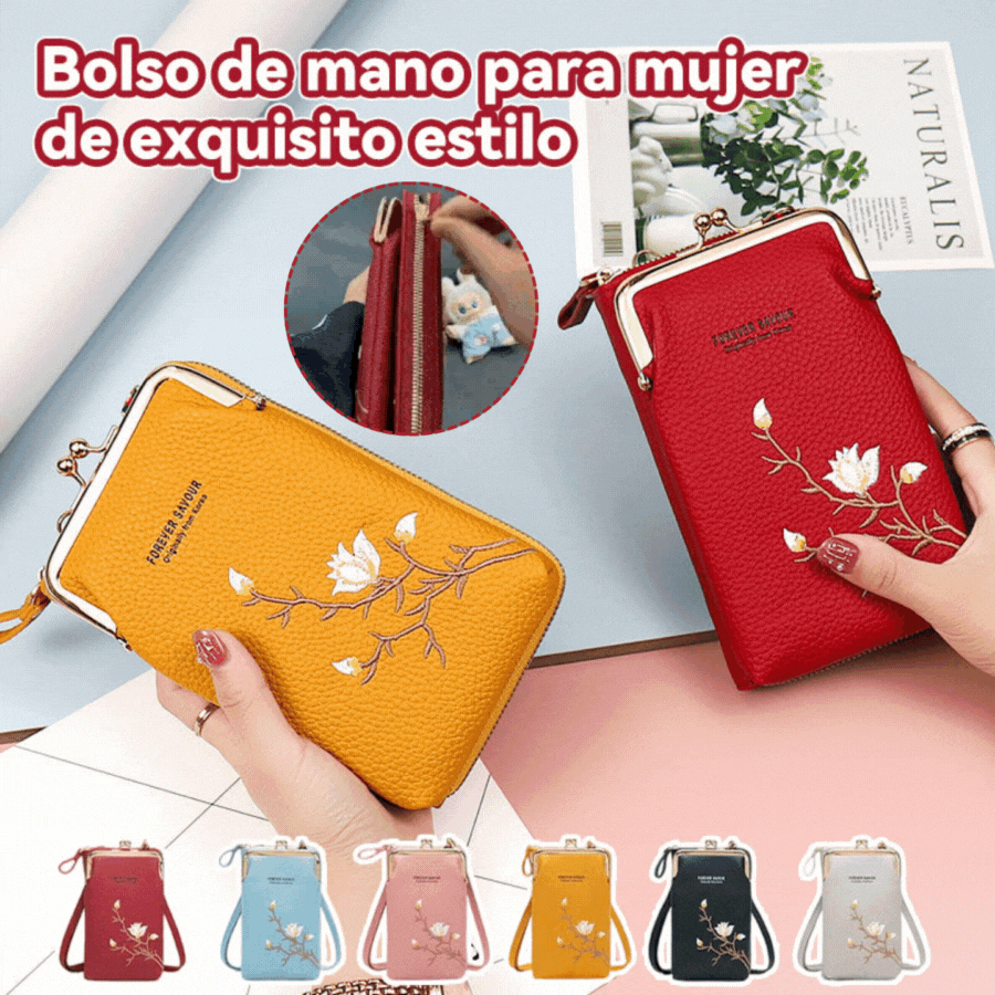 🔥【50% отстъпка】👜Бродирана чанта през рамо със стилен дизайн и дълга презрамка 2025