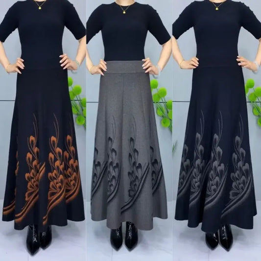 👗🎀【S-3XL】Jesenná a zimná dámska vlnená sukňa