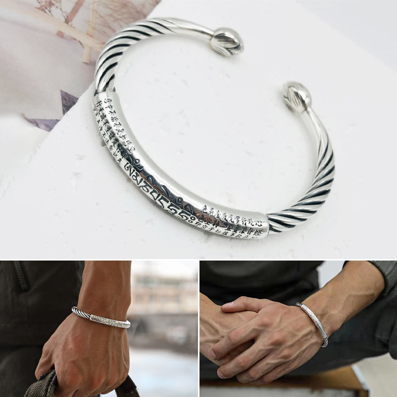 đ„ăCsak ma 40% kedvezmĂ©ny!ăS925 ezĂŒst erĆs csavart karkötĆ, vintage stĂlus