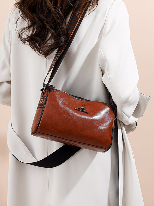 🔥👜【30% de descuento】👜Bolso de cuero suave de gran capacidad, bolso de hombro para mujer