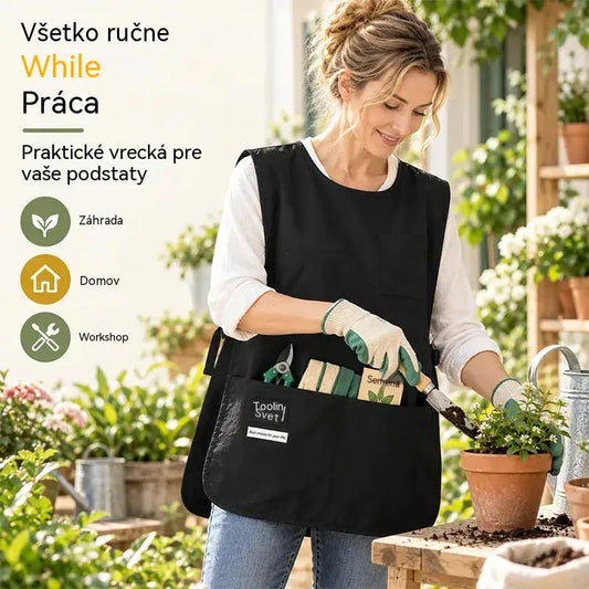 👩🍳✨ Nepremokavá a škvrnám odolná vesty zástera – ideálna na varenie, remeslá a záhradkárstvo, pohodlný strih 🛡️