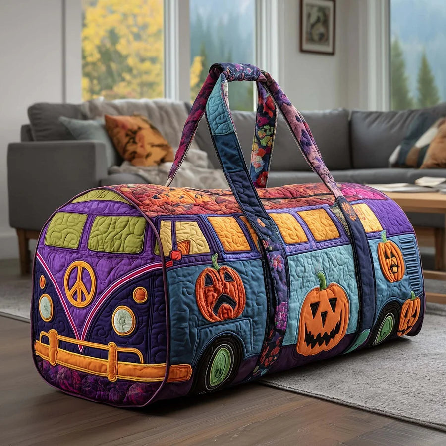 Пътна чанта Hippie Van с подплатена материя-(18X9X9) инча