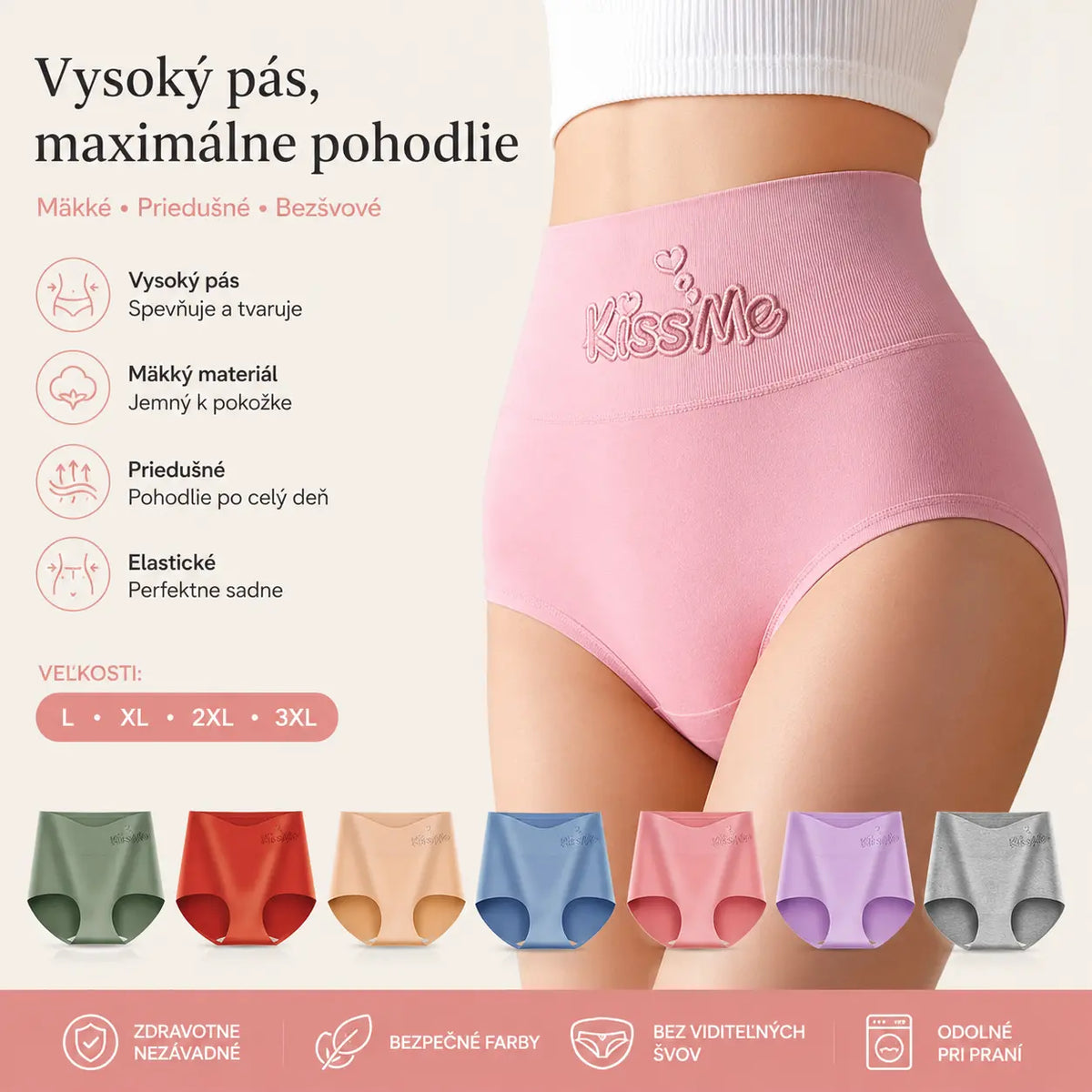 💖Poslední den sleva 50 %--Nadzvednutí hýždí s vysokým pasem z vysoce kvalitní bavlny✨️ （45-105 kg）