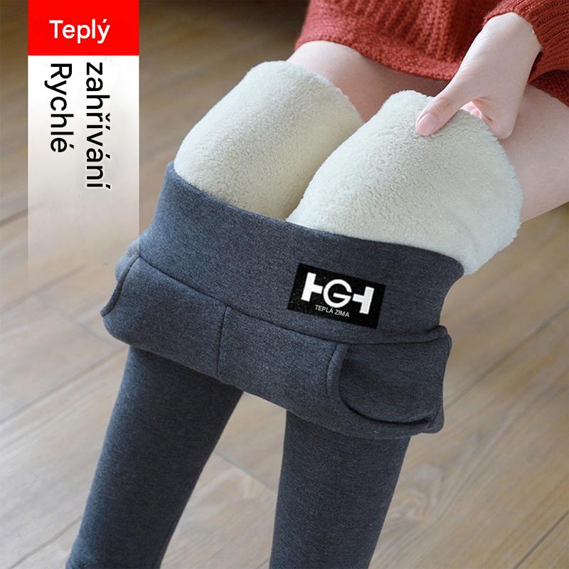 🌈🌟🔥【M-3XL】Svrchní oblečení z ovčí vlny s tlustým sametem, legíny z rakouského sametu na podzim a zimu