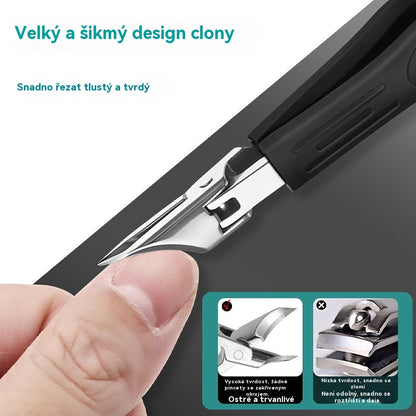 🔥【Poslední den - sleva 50 %】🔥 Nůžky na nehty s protiskluzovou úpravou a 25° zkoseným okrajem (sada 3 kusů)