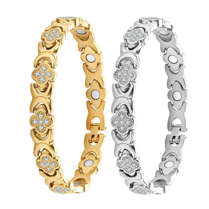 Magnetický náramek Clover Diamond – Objevte své tajemství pro zmírnění stresu a zlepšení magnetického zdraví