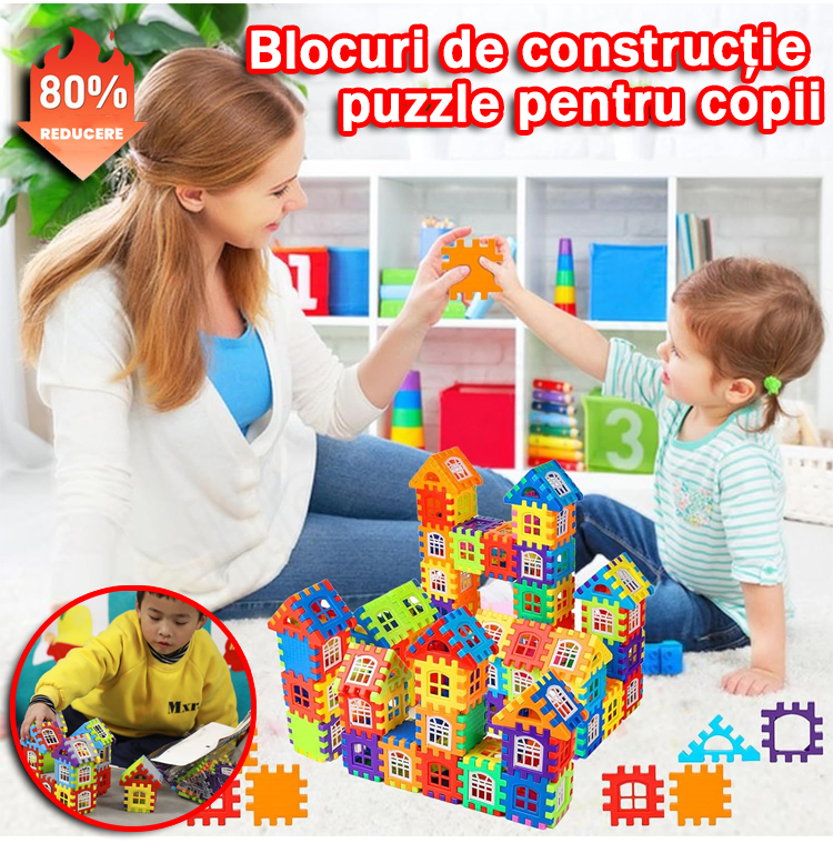 🎁【70/140 τεμάχια】παιδαγωγικά παιχνίδια με τουβλάκια οικοδόμησης