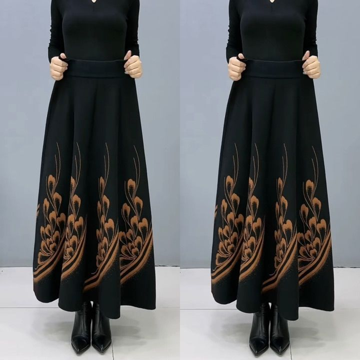 👗🎀【S-3XL】Jesensko in zimsko odebeljeno volneno krilo, modno in vsestransko