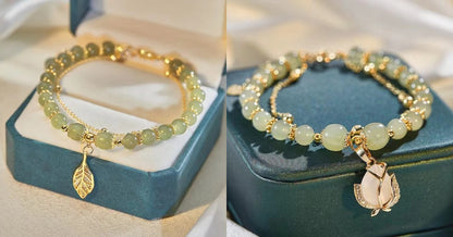 ✨✨【Kupte jeden, druhý dostanete zdarma】🎁Novinka 2026, 2 vysoce kvalitní náramky z hetianského nefritu🎊