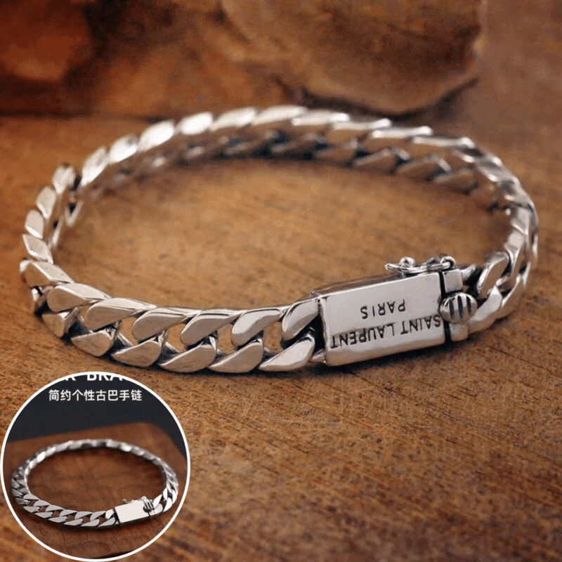 【Kupte 1 a získejte 1 zdarma】 Stříbrný pánský náramek 925