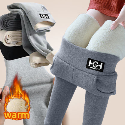 🌈🌟🔥【M-3XL】Svrchní oblečení z ovčí vlny s tlustým sametem, legíny z rakouského sametu na podzim a zimu