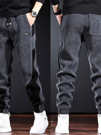 🔥👖【Rasprodaja zaliha – šokantnih 50% popusta!】😎Moderne muške duge hlače od zadebljanog korduroja, tople i ležerne muške hlače