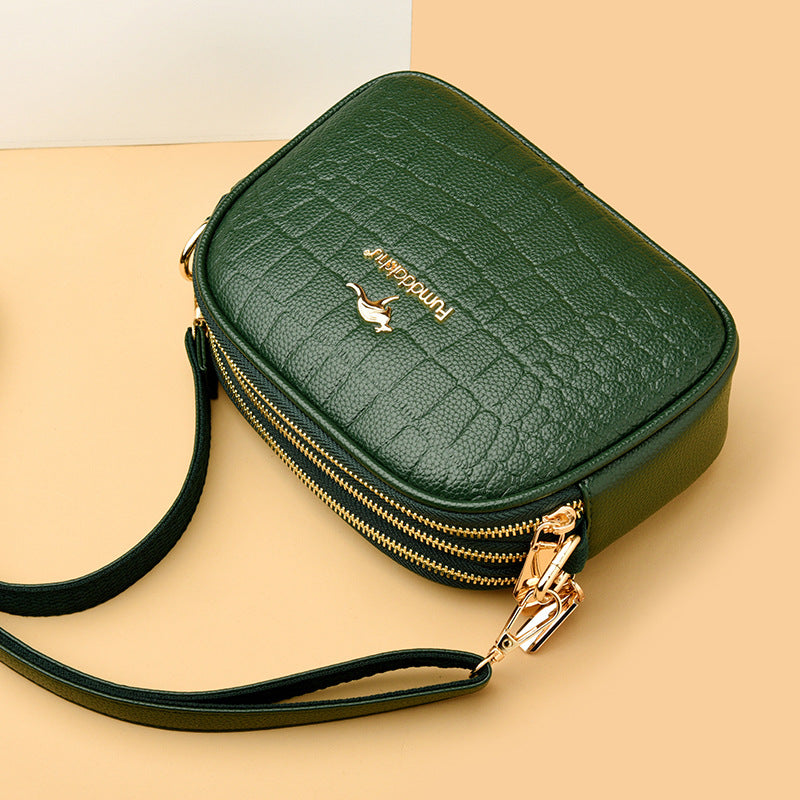 👜Модна многопластова кръстосана чанта с голям капацитет чанта за мобилен телефон