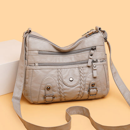 🔥 【Προώθηση μείωσης τιμών】Η νέα γυναικεία τσάντα 2026 με πολλαπλές τσέπες, μεγάλη χωρητικότητα – μπορεί να φορεθεί στον ώμο ή χιαστί.
