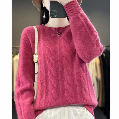 ✨Περιορισμένη προσφορά: Έκπτωση 40%✨【S-2XL】Νέο χειμερινό μαλακό πλεκτό πουλόβερ με στρογγυλή λαιμόκοψη