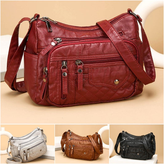 💥👜2025 Nová velkokapacitní měkká kožená taška přes rameno