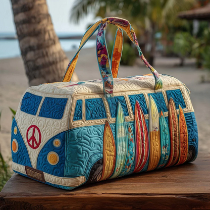 【💥50% отстъпка】🌸Пътна чанта Hippie Van с подплатена материя