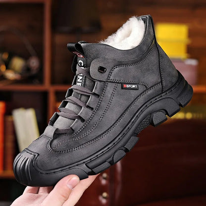 【39-44】[Zimsko darilo] Moški usnjeni športni copati z volno