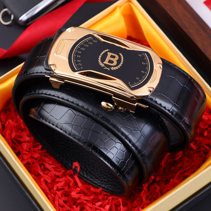 🔥【30%OFF】Nuevo cinturón de hombre de cuero genuino con hebilla automática
