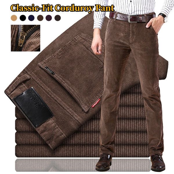 🏆 Nejprodávanější 【-42% sleva 🔥🔥】Pánské manšestrové kalhoty klasického střihu