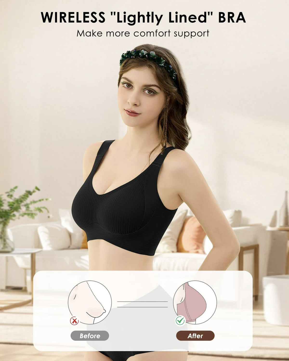 😍【Kupi enega, dobiš enega gratis】【49 % popust】【49 % popust】Ženski enodelni nedrček brez rokavov❤️【40–95 kg】