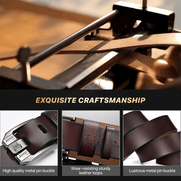 🔥🔥【Akcija – Popust do 50%】Vrhunski muški retro remen, remen za traperice, jednostavna i moderna kopča, odabrana prva slojna goveđa koža, čvrst i izdržljiv