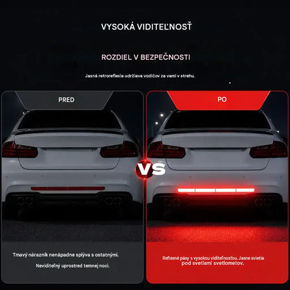✨🚗 Okamžite upútajú pozornosť! Vysoko lesklé reflexné ochranné lišty na nárazník.