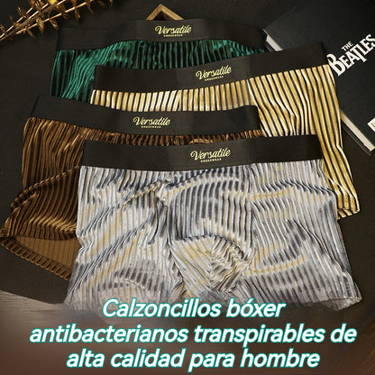 🔥💥【40-140kg】Calzoncillos bóxer antibacterianos de lujo de alta calidad para hombre
