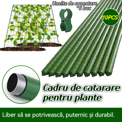 🌱🌱🌱 【Preliezačka*10 kusov + spojovacie náradie*5 kusov】Viničová preliezačka - hrubá oceľová rúrka potiahnutá plastom