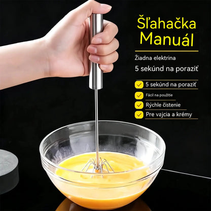 22 € 【2-dielna sada】Poloautomatický šľahač vajec z nehrdzavejúcej ocele