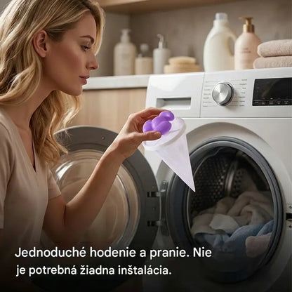 🌀6 kusov 22 €✨ Plávajúci filter do práčky – Zachytáva vlákna, vlasy a zvieracie chlpy pri každom praní 🧺