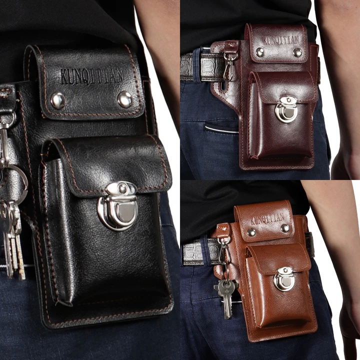 🔥Νέα Άφιξη! Έκπτωση 40% για Περιορισμένο Χρόνο!🔥 Πολυλειτουργική δερμάτινη τσάντα μέσης για άνδρες