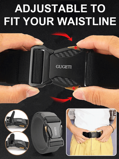 🔥Cinturón táctico elástico nuevo para hombre, cómodo, ajustable, resistente a rayaduras y desgaste, ideal para actividades diarias y deportes al aire libre