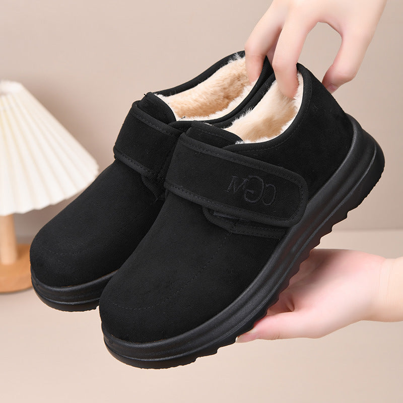 🏆Téli gyapjú🔥【36-41】Divatos, új stílusú téli rövid csizma nőknek, puha hótaposóval