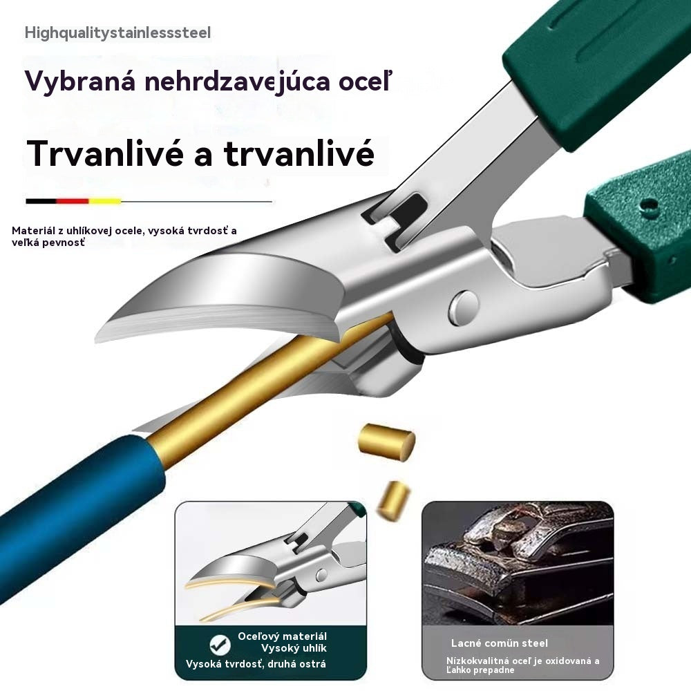 🔥【Kúp 1 a získaj 1 zadarmo】🔥 Klieštiky na nechty s ochranou proti striekajúcej vode s ostrím zahnutým pod uhlom 25° (sada 3 kusov)