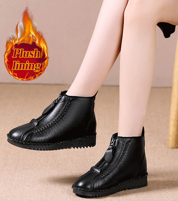 🔥【35-42】Jesenné a zimné dámske čižmy s mäkkým podrážkou na zips, módne a pohodlné