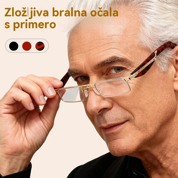 【Kupite 1, dobite 1 gratis】Zložljiva bralna očala z zaščito pred modro svetlobo in etuijem