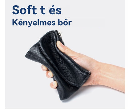 🎁Limitált ajánlat: 40% kedvezmény🎁 Prémium bőrpénztárca｜Kavicsos mintázat｜RFID biztonsági lopásgátló｜Uniszex