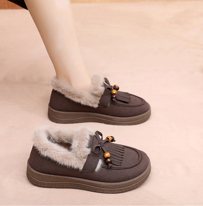 🔥【35-41】Nové zimní teplé kožešinové boty s fleecovou podšívkou