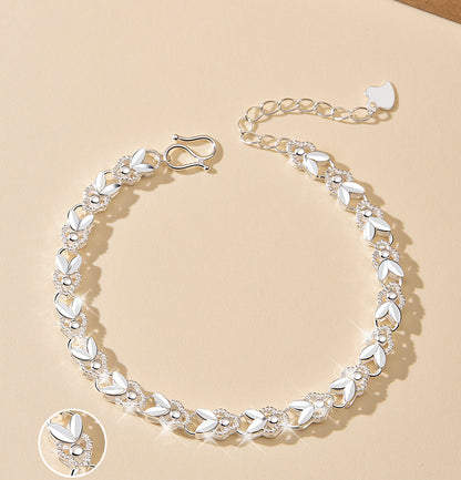 😀👉【Kupite 1 in dobite 1 brezplačno】💖🐰2026 nova 925 srebrna zapestnica za srečo zajca