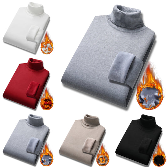 🔥【M-4XL】🔥 2026 w nowym stylu, lekki, luksusowy męski sweter z golfem, kaszmirowy sweter biznesowy na co dzień